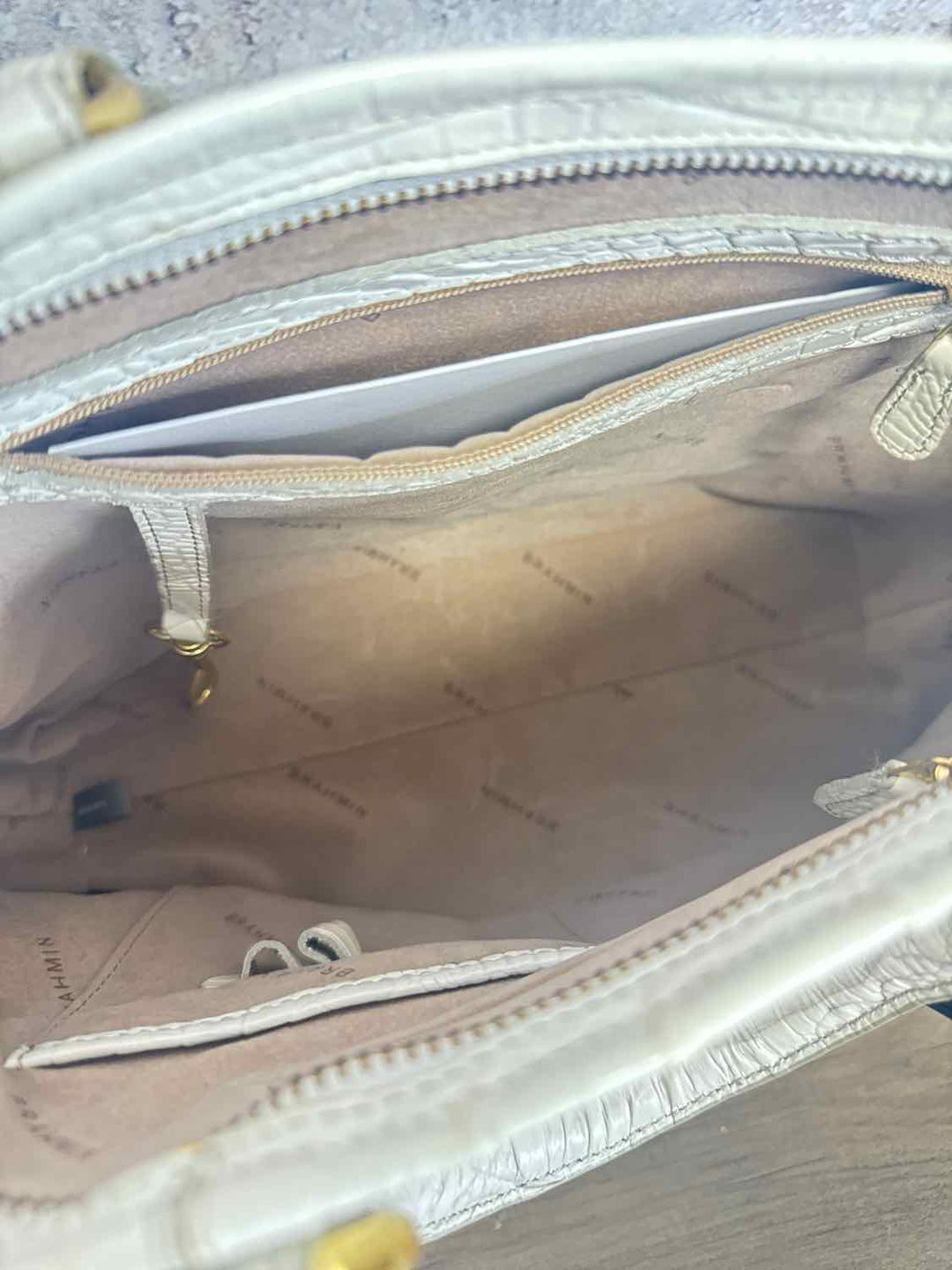 Brahmin White shoulder bag