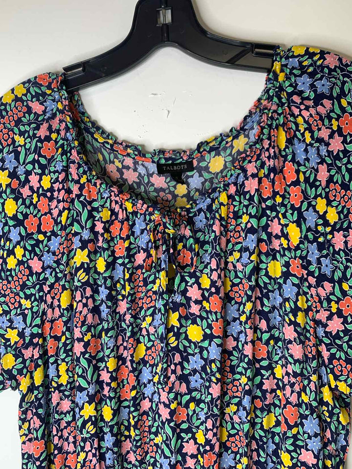 Women Size 16 Talbots floral short sleeve