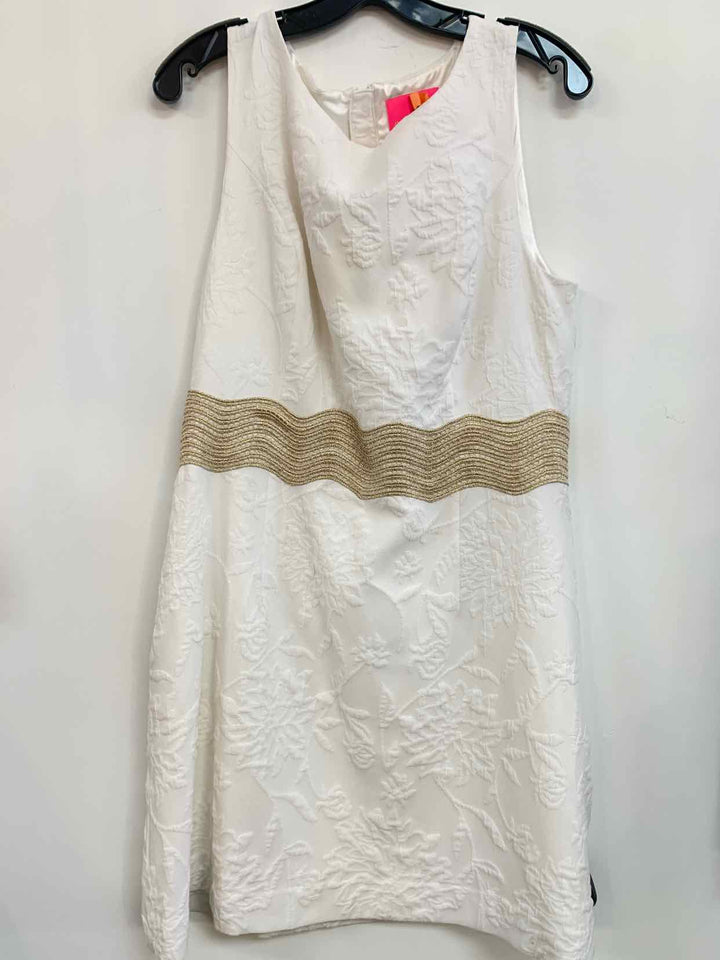 Lilly Pulitzer Size 12 White Solid sleeveless dress