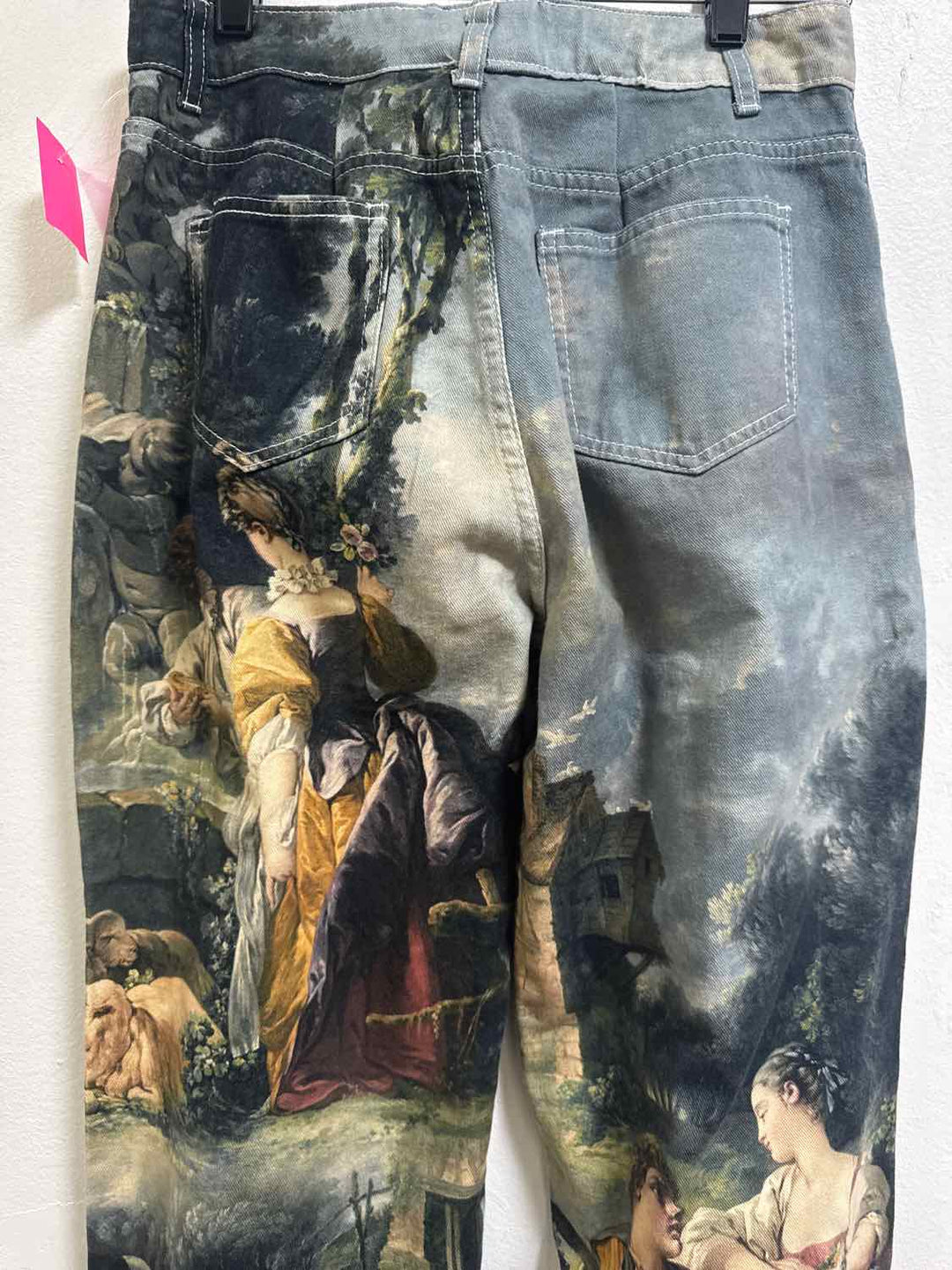 Size 30 Green City Scene Jeans