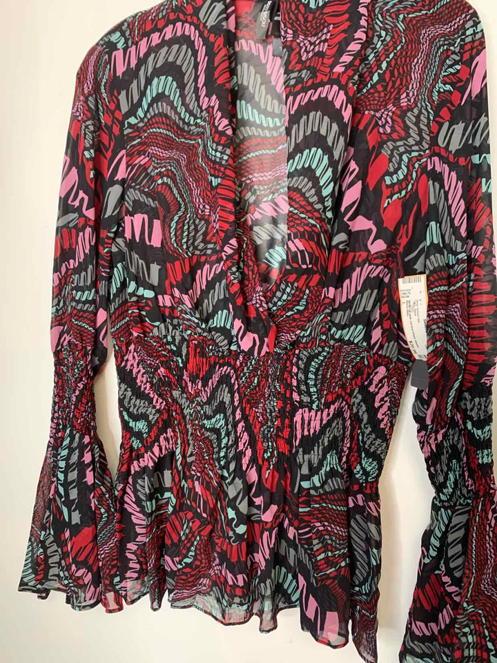 Bisou Biou Women Size L Black long sleeve top