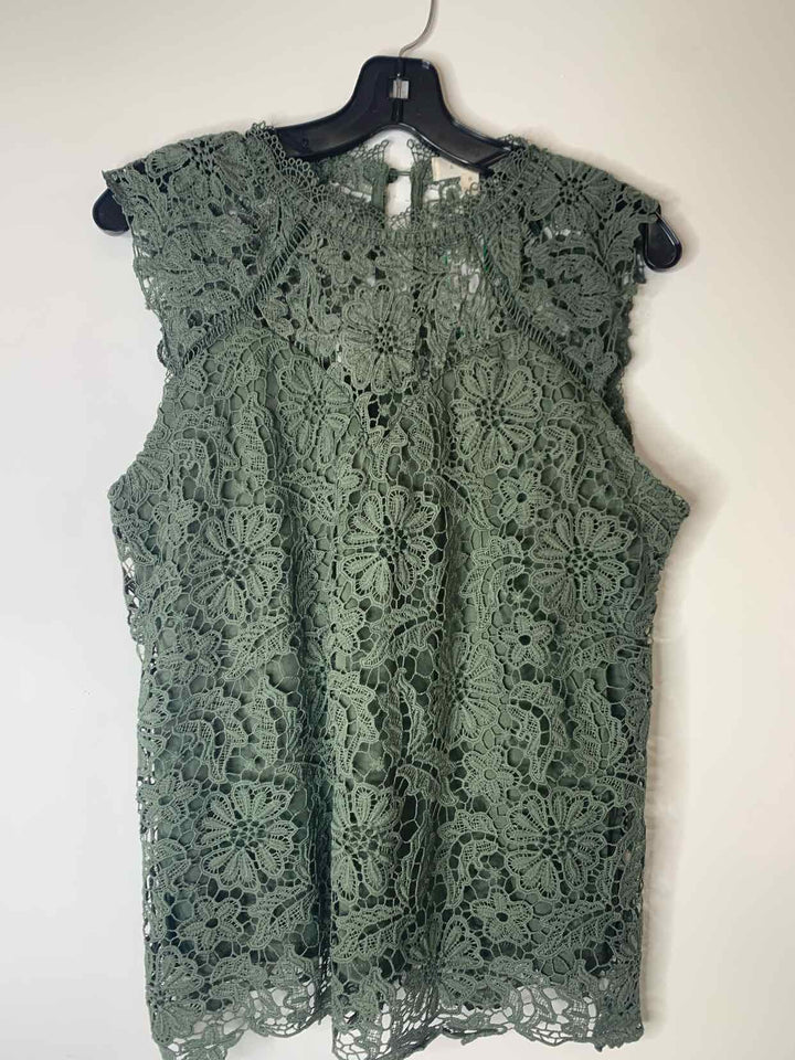 Adiva Women Size S Green sleeveless