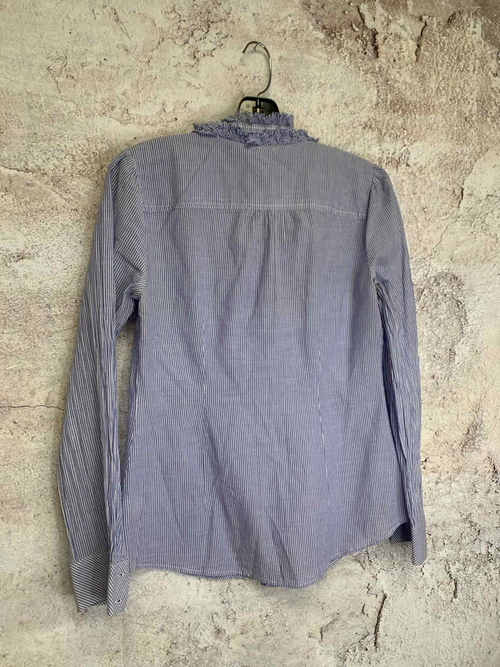 White Black Market Size 4 Striped long sleeve top