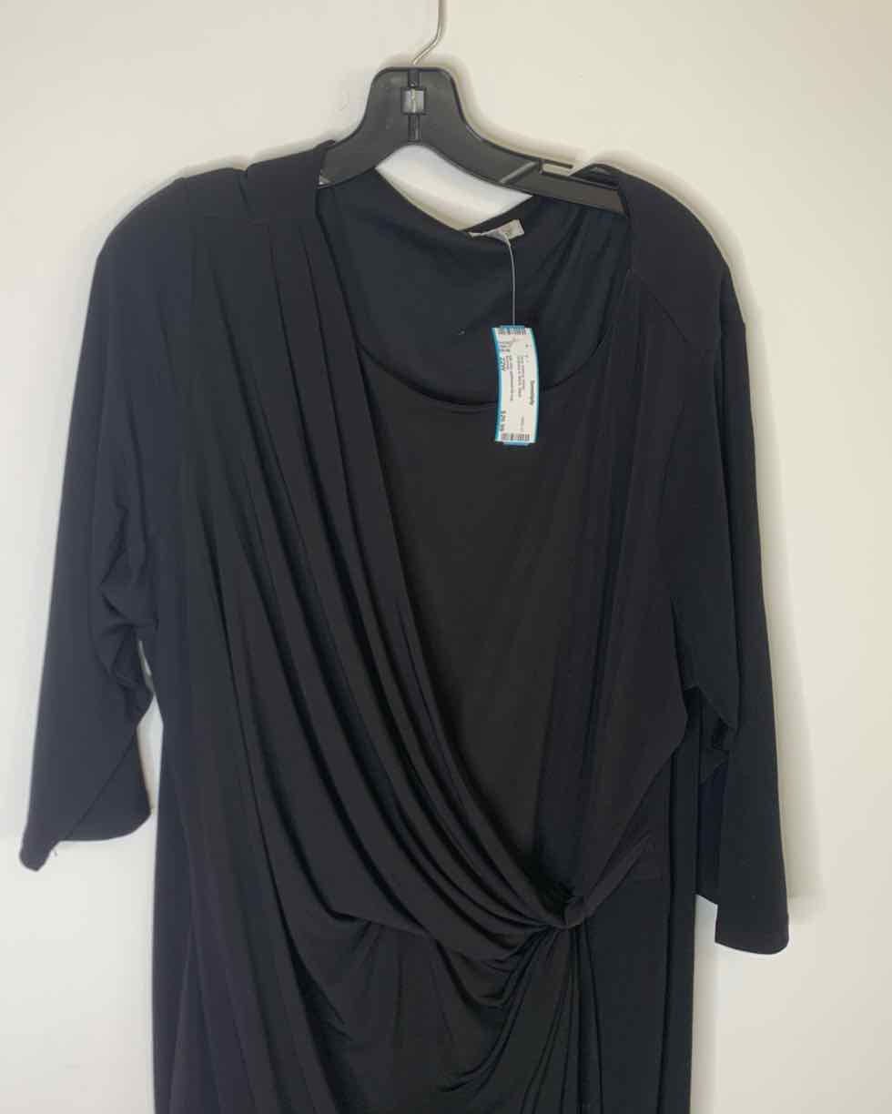 Women Size 22W Avenue Black long sleeve dress