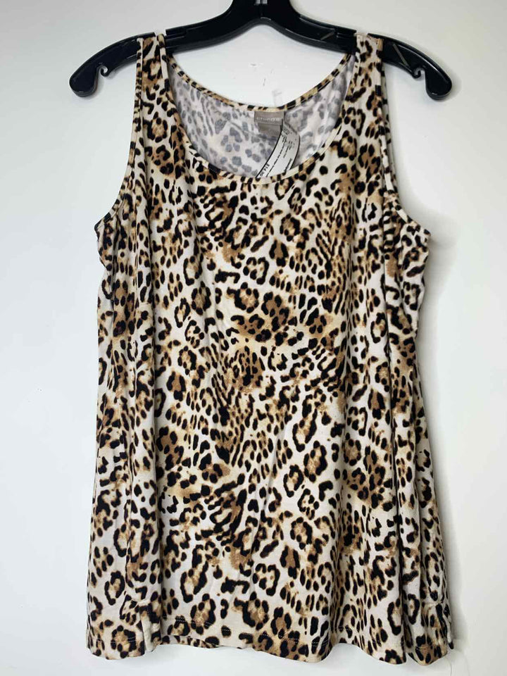 Chicos Women Size 2 Animal Print tank top