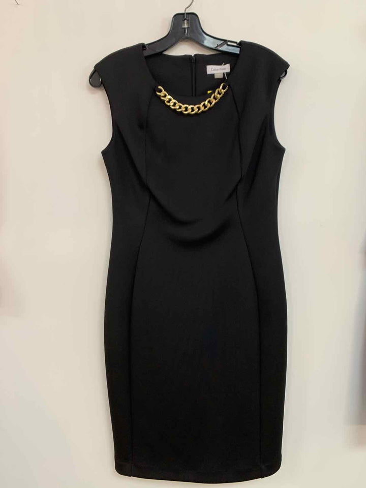 Women Size 8 Calvin Klein Black sleeveless dress