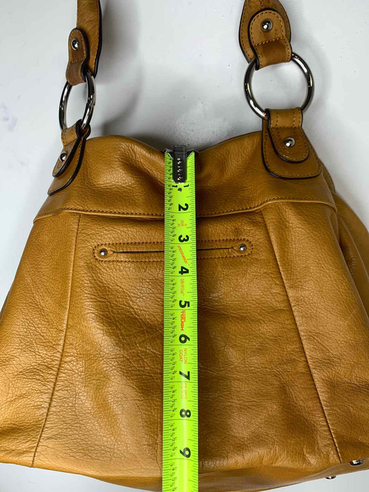 B Makowsky Camel shoulder bag