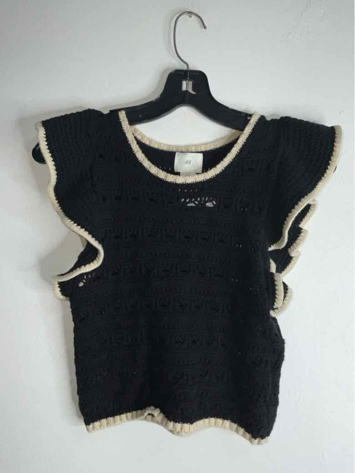 H&M Size XS Black Good Crochet sleeveless