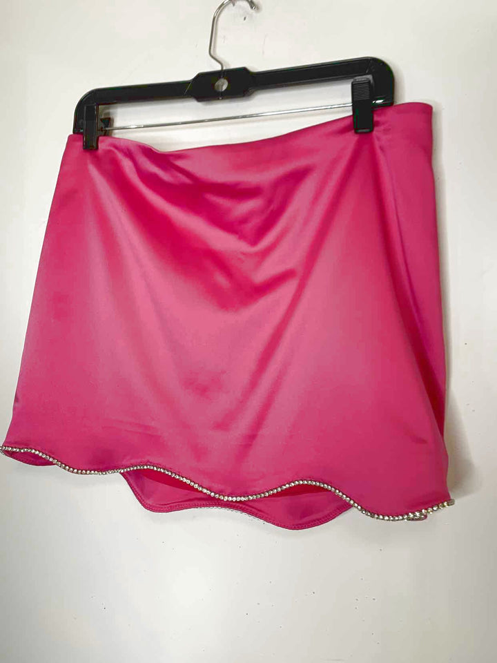 Women Size 12 Anthropologie Hot Pink mini skirt