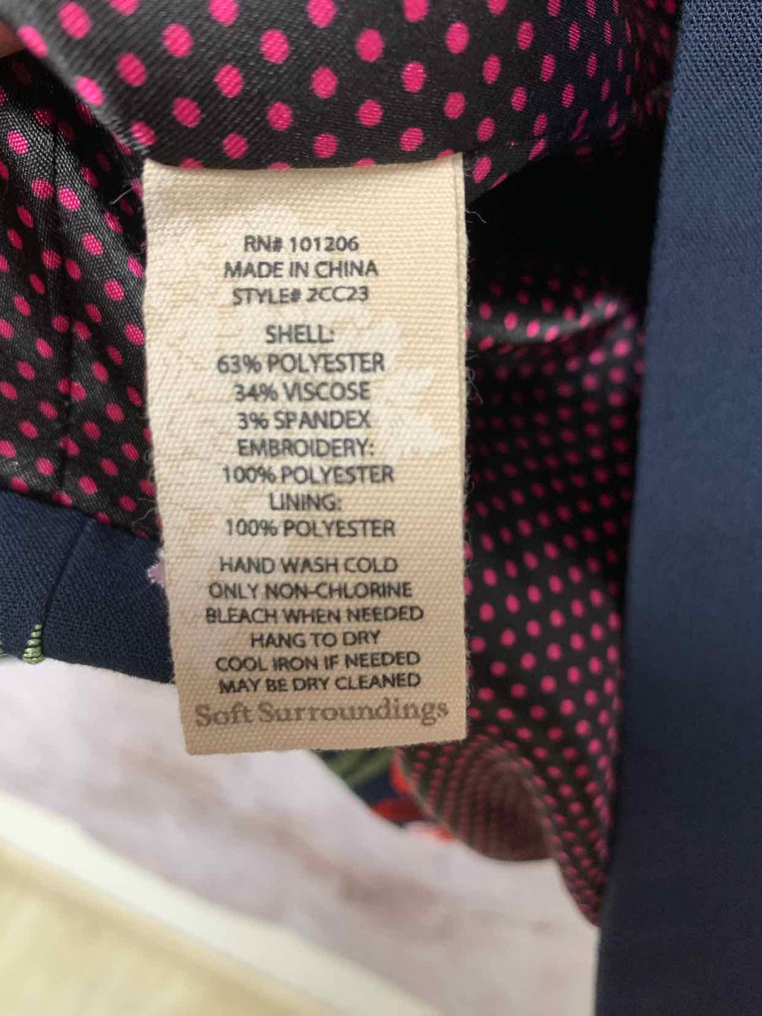 Soft Surroundings Navy Women Size L jacket