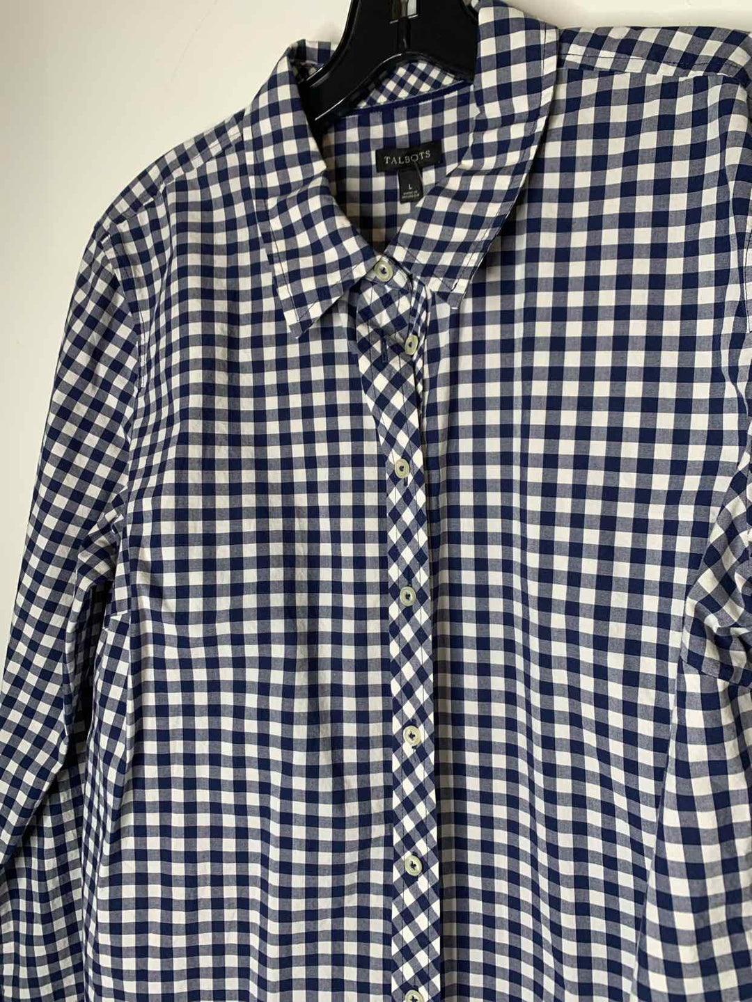 Talbots Women Size L Navy long sleeve top
