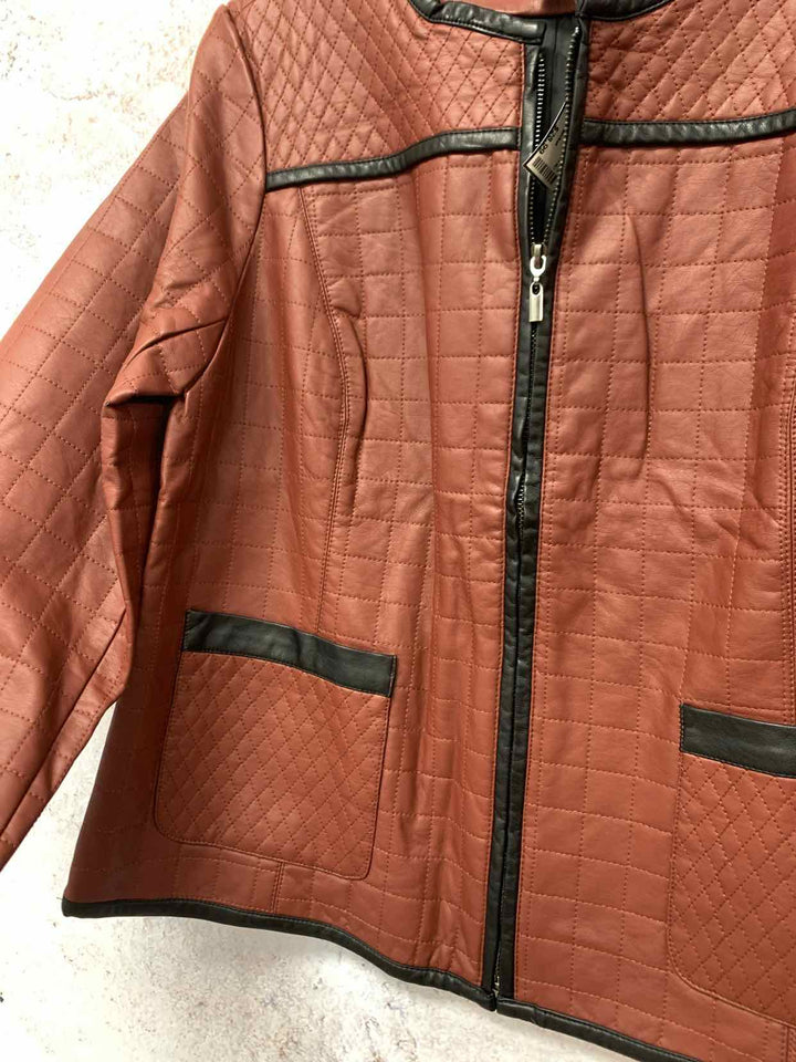 Joan Rivers rust Women Size 12 jacket
