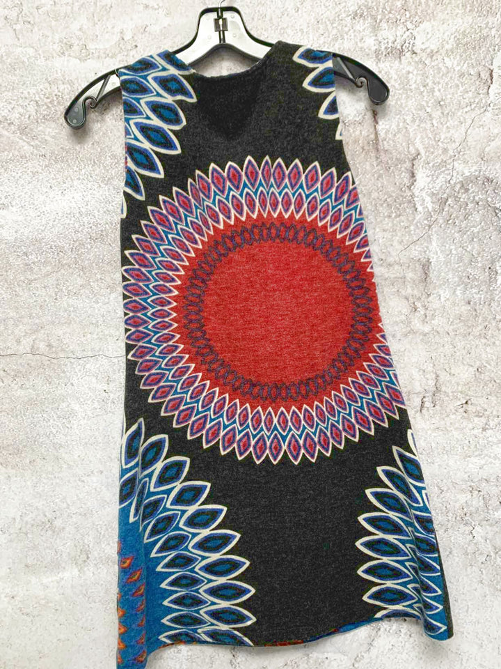 Aryeh Size S Multi-Color Good Teal sleeveless dress