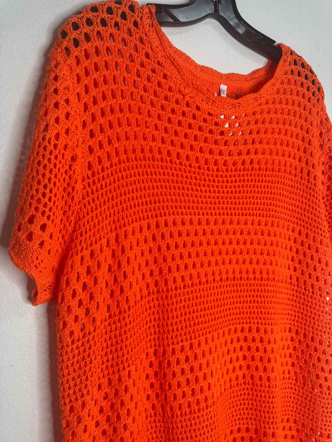 Size XL Orange Crochet cover-Up