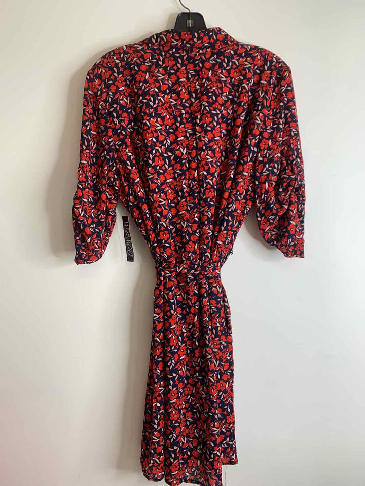 Women Size L New York & Co Navy long sleeve dress