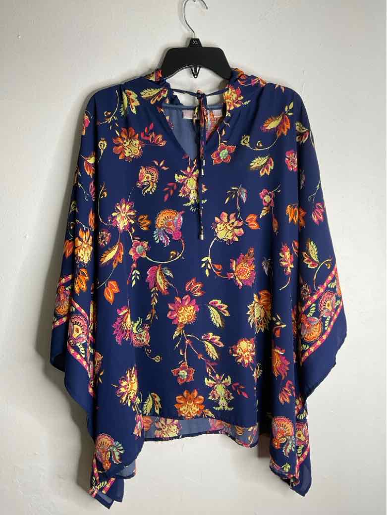 belle Kim Gravel Size XL Blue cover-Up