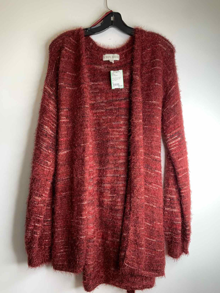 Knox Rose Women Size M Burgundy cardigan