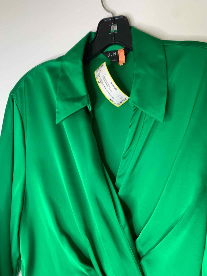 Women Size M J.NNA Green long sleeve dress