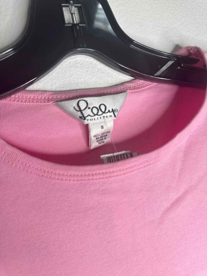 Lilly Pulitzer Size S Pink Scoop Neck long sleeve top