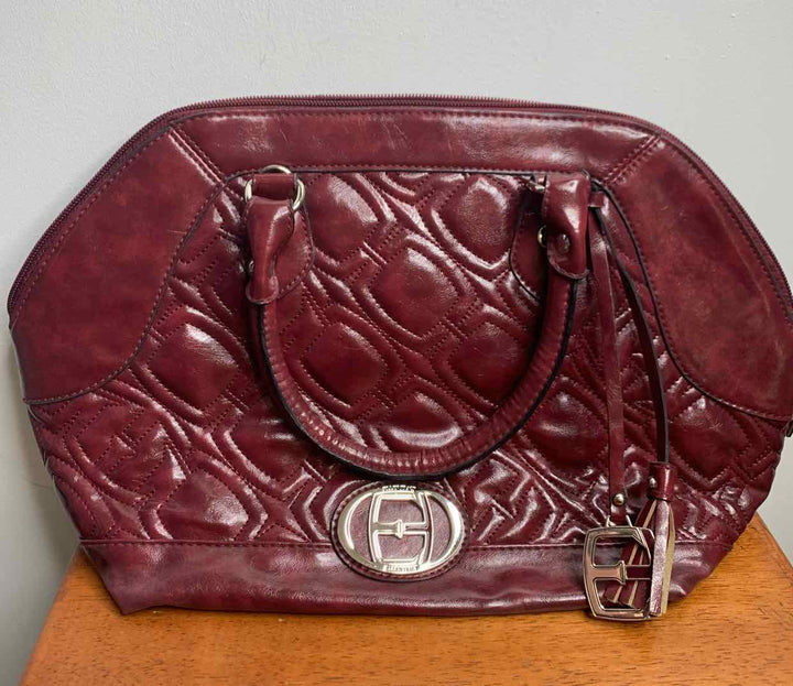 Ellen Tracy Burgundy shoulder bag