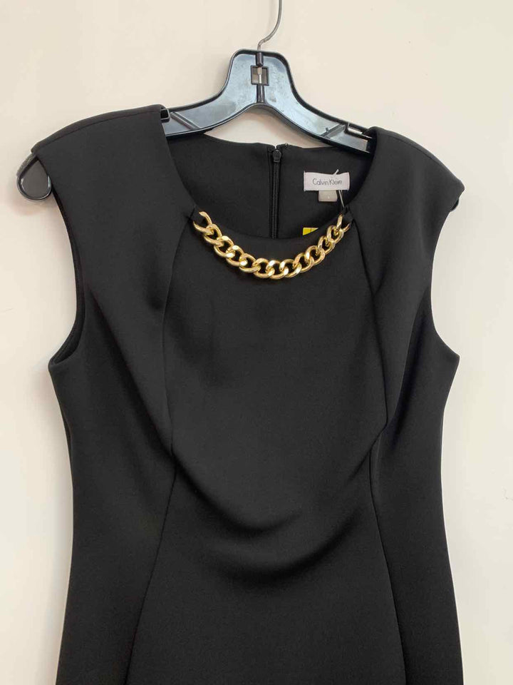 Women Size 8 Calvin Klein Black sleeveless dress