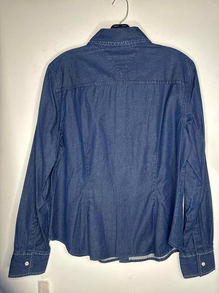 Tommy Hilfiger Women Size L Blue long sleeve top