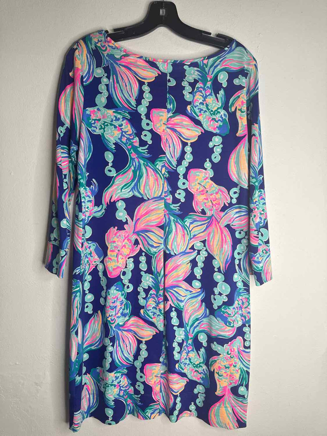 Lilly Pulitzer Size M Blue Fish long sleeve dress