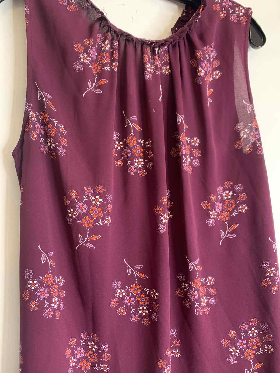 Loft Women Size M Burgundy sleeveless