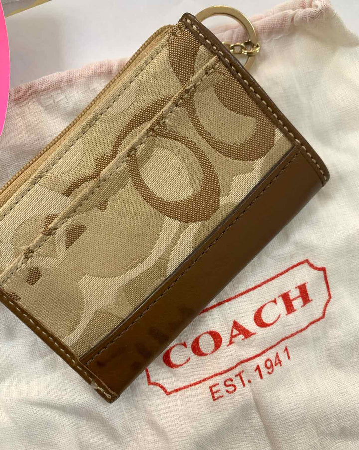 Coach Brown Print wallet