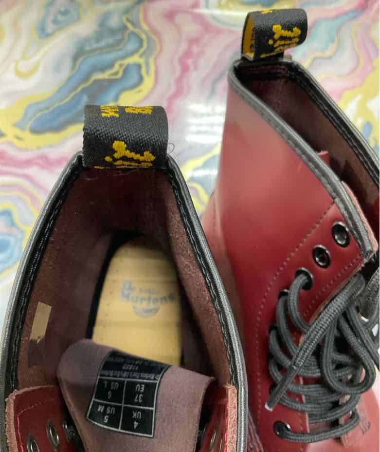 Dr Martens Shoe Size 5 Red ankle boots