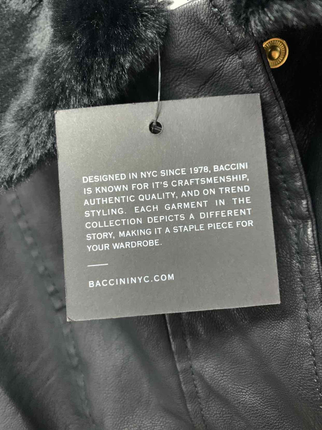Baccini Black Women Size M jacket