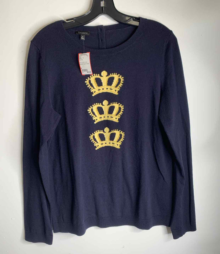 Talbots Navy Women Size M sweater