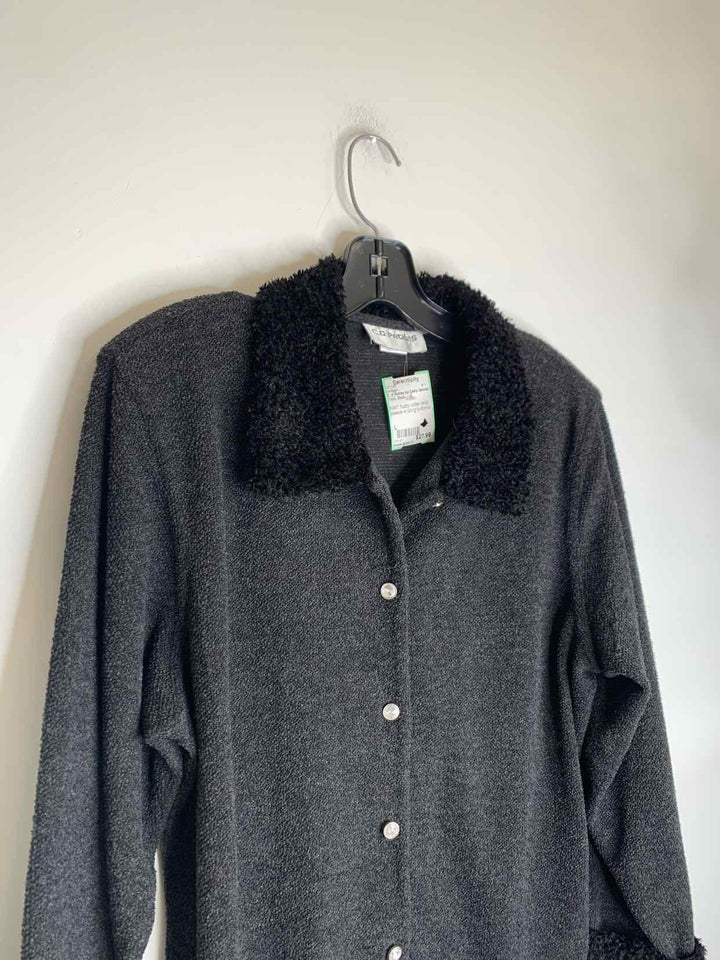 C. D Petites by Cathy Daniels Women Size L Black cardigan