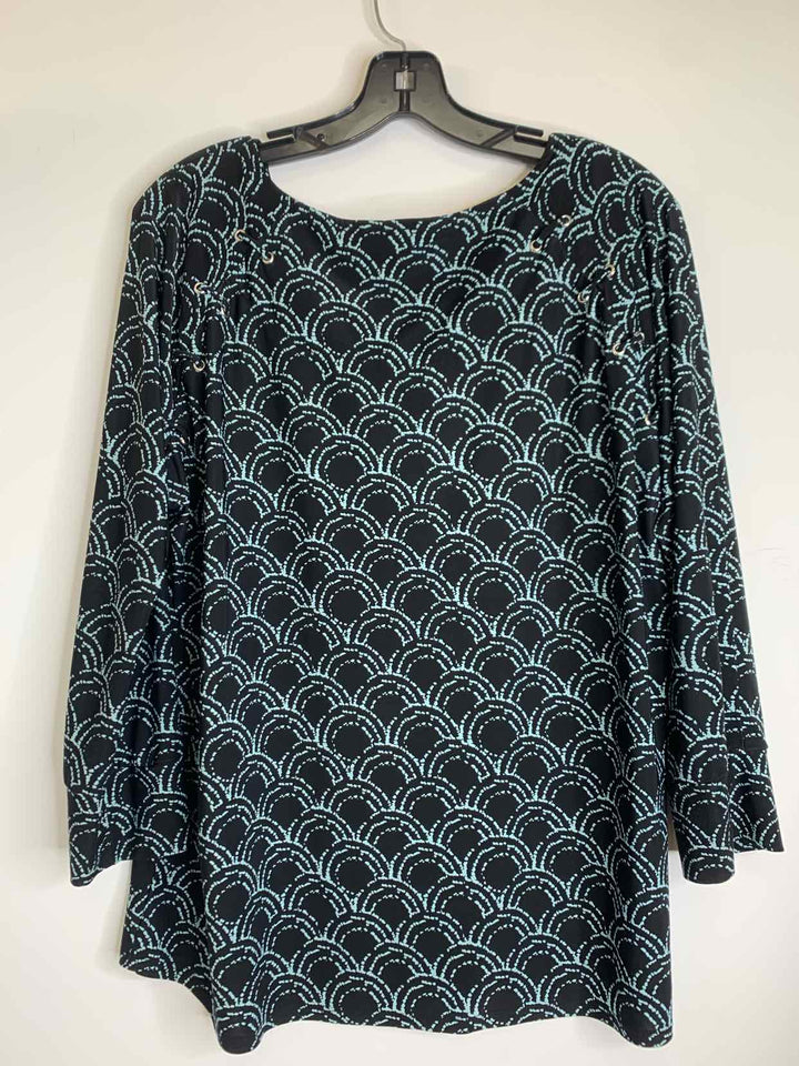 new direction Women Size M Teal long sleeve top