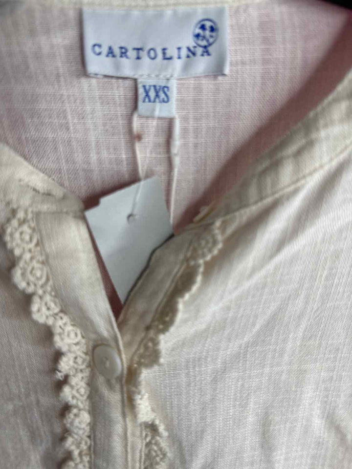 Cartolina Size XXS Cream NWT short sleeve top