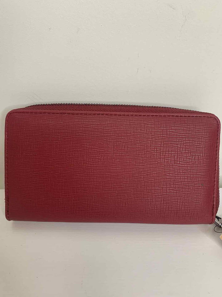 Badgley Mischka maroon wallet