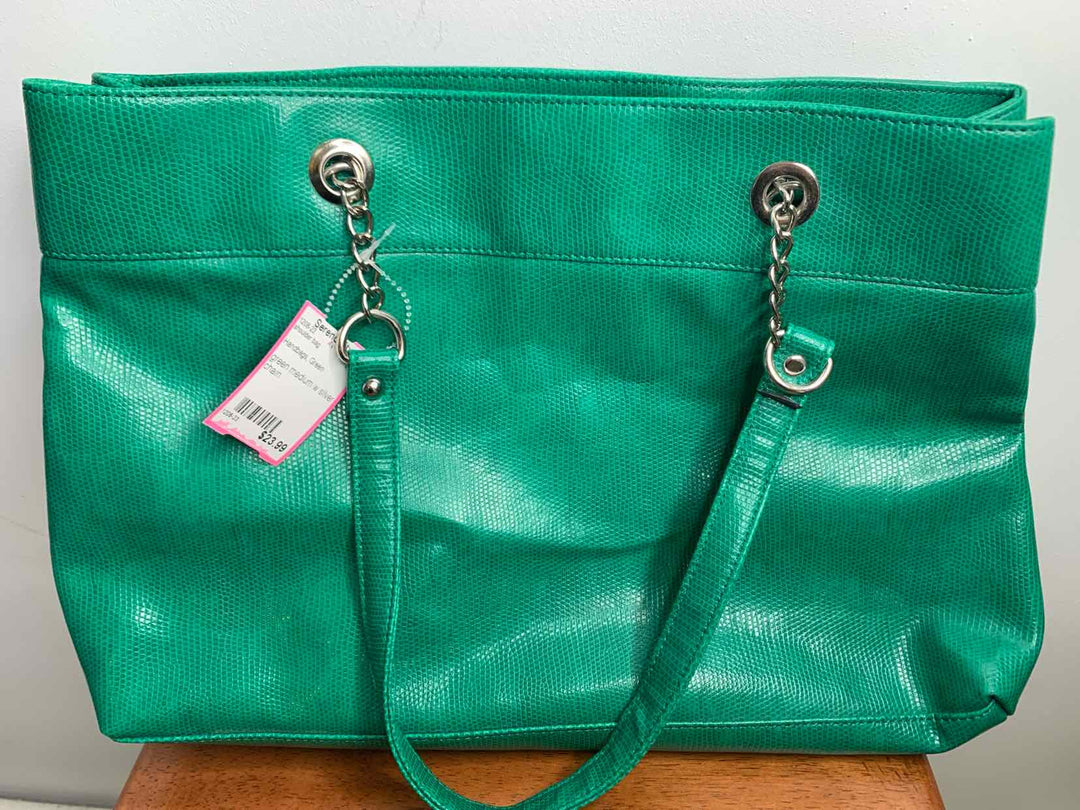 Green shoulder bag