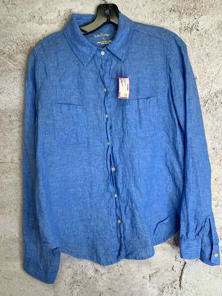 Lilly Pulitzer Women Size S Blue long sleeve top