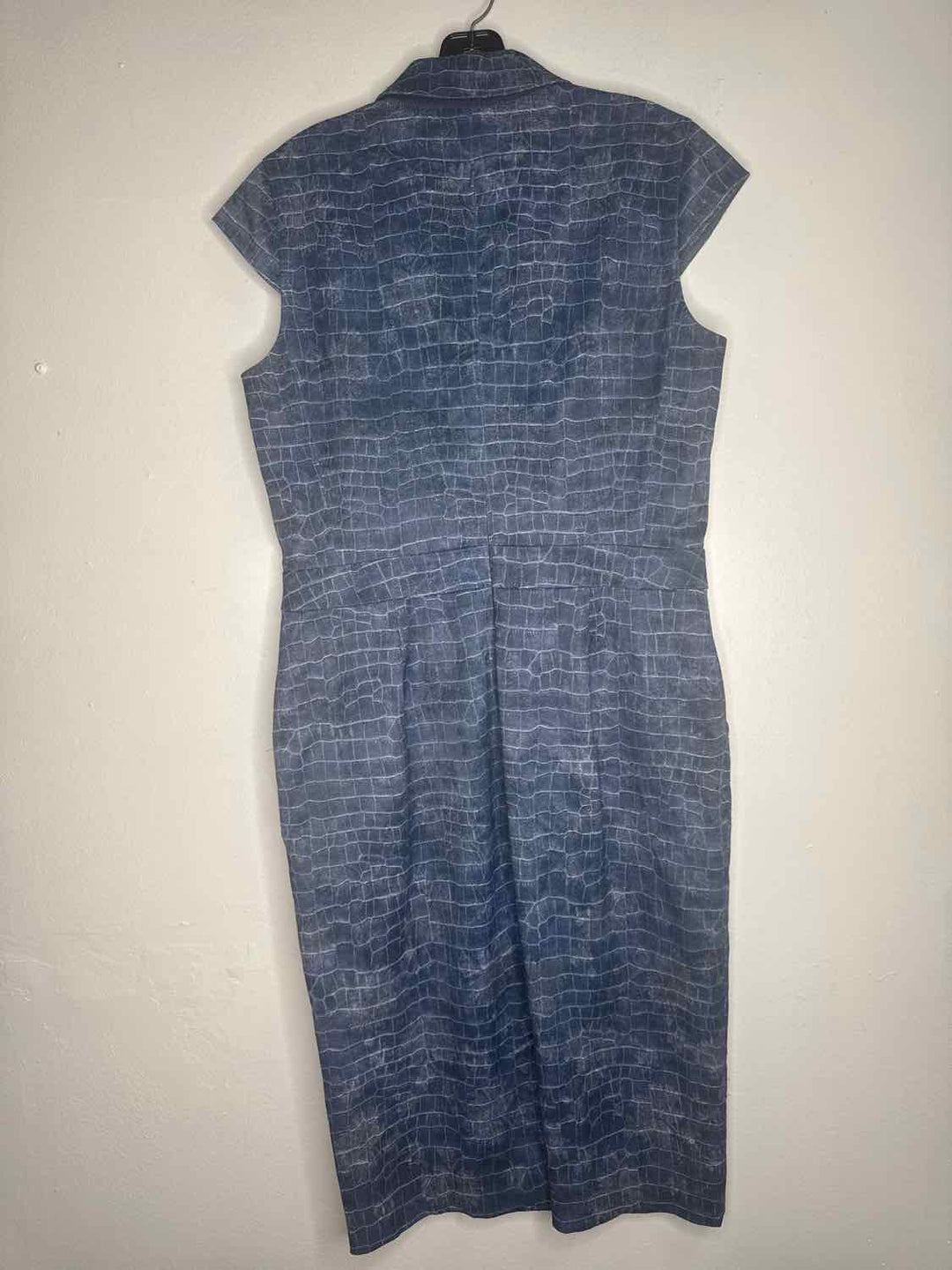 Max Mara Size 12 Blue Gray sleeveless dress