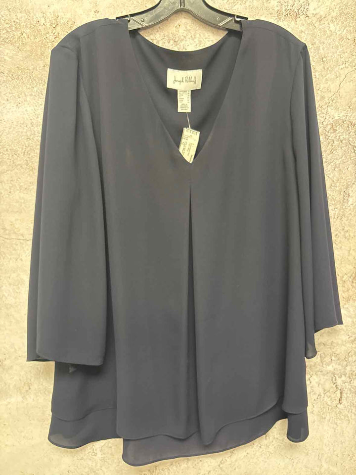 Joseph Ribkoff Women Size 12 Navy long sleeve top