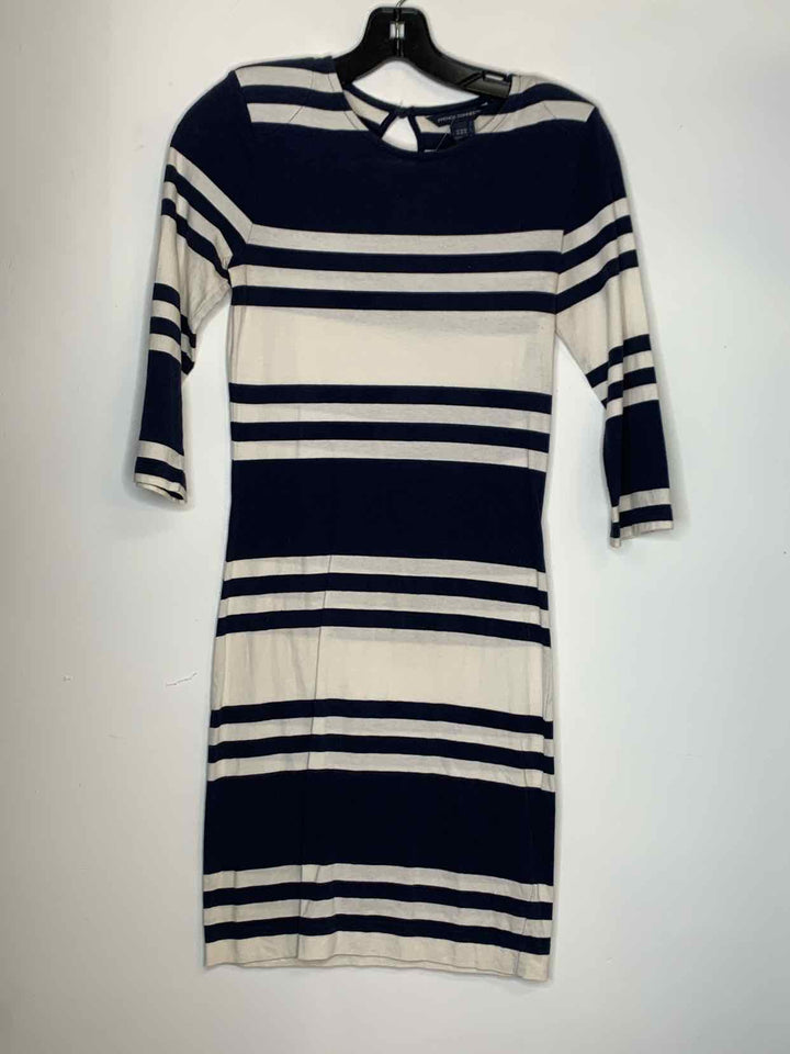 Women Size 6 French Connection striped long sleeve dress