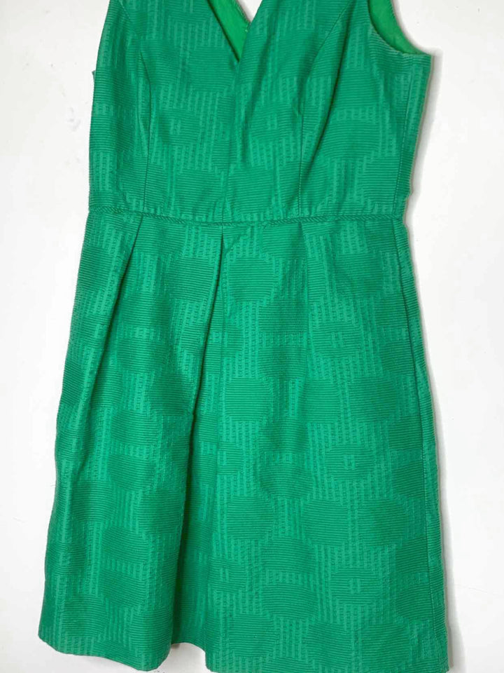 Women Size 8 J Crew Green sleeveless dress