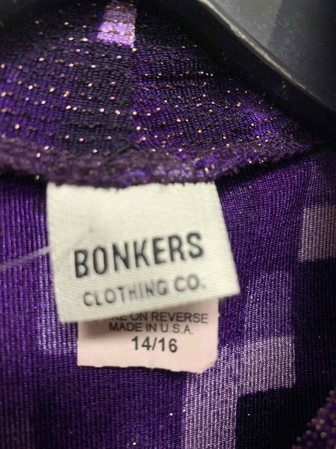 Bonkers Size 14 Purple short sleeve top