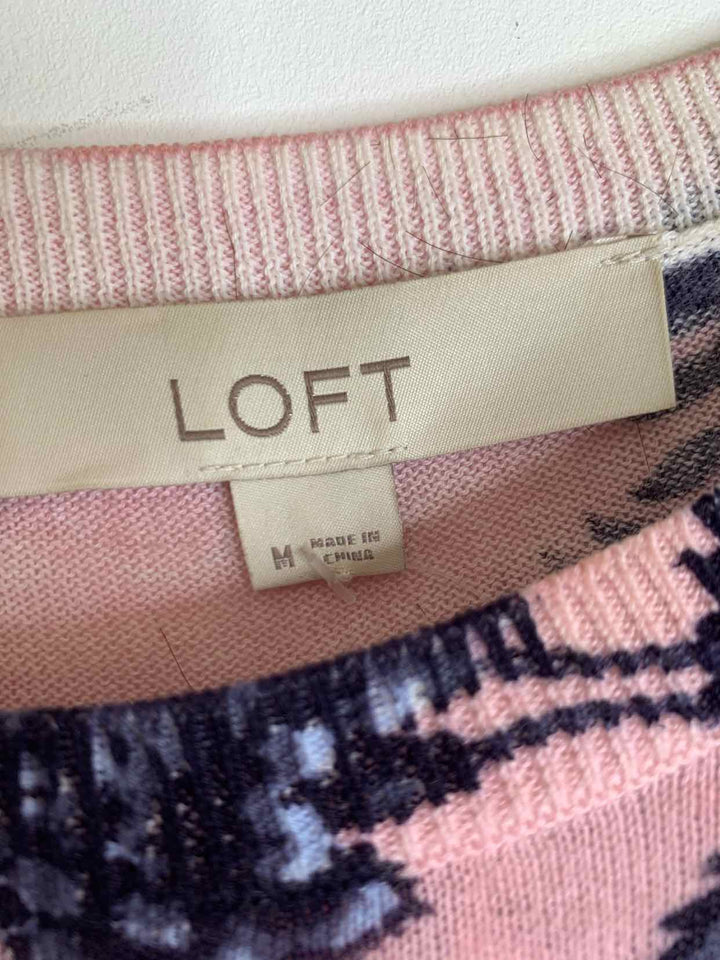 Loft Women Size M Pink long sleeve top