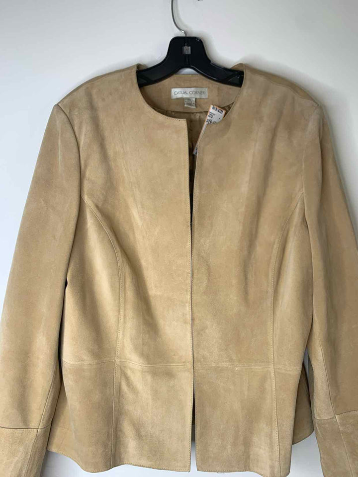 Casual Corner Beige Women Size XL jacket