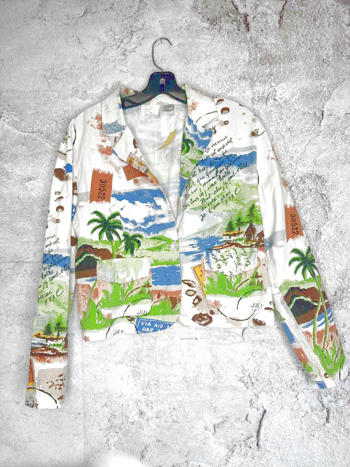 Tropico Size L Beige Blue jacket