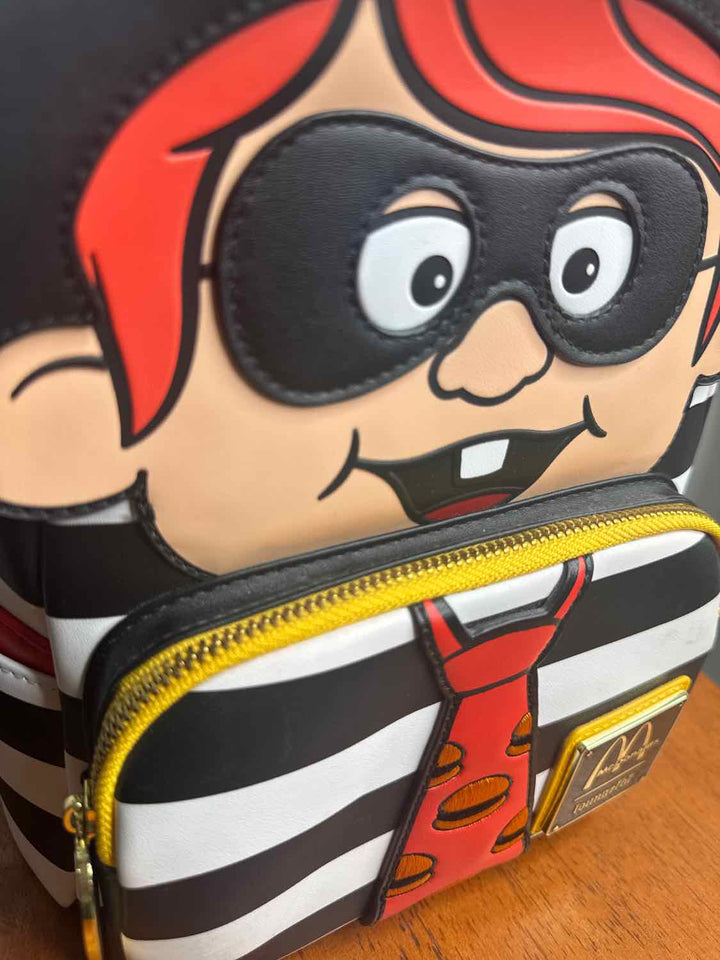 LoungeFly Striped backpack purse