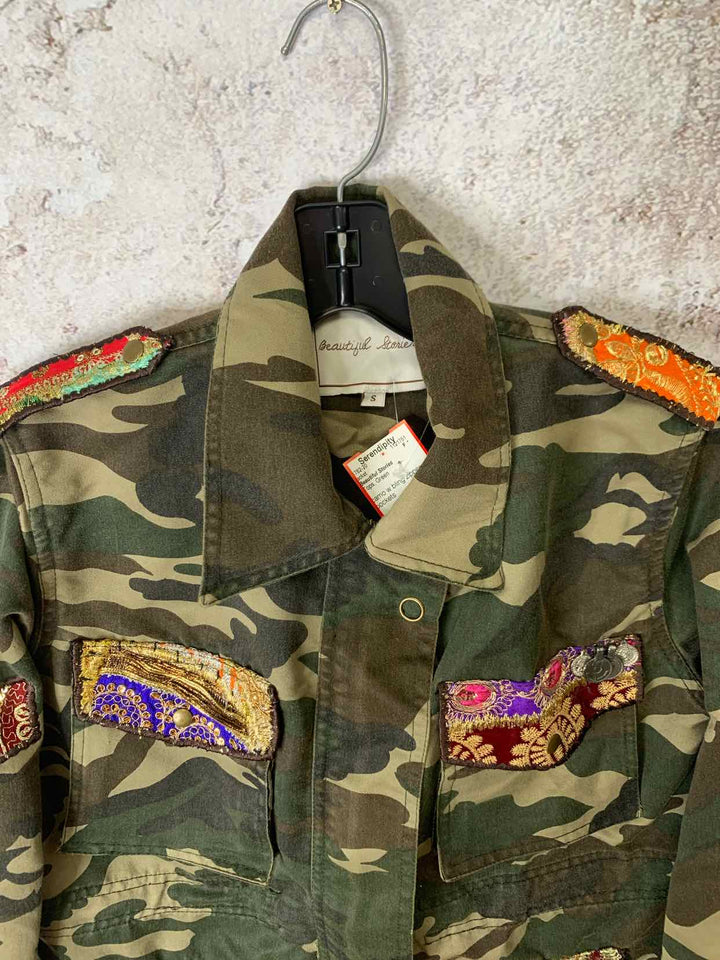 Beautiful Stories Green Women Size S jacket