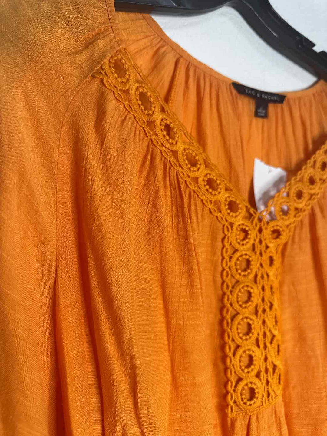 Zac & Rachel Size L Orange Circles long sleeve top