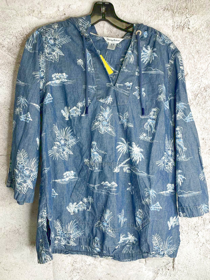 Tommy Bahama Size M Blue long sleeve top